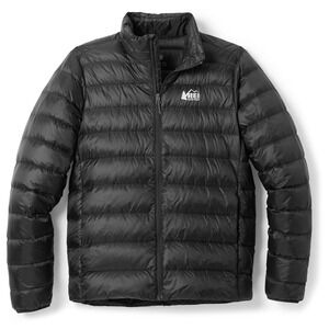 REI Mens 650 Down Jacket Black Size Small Water Repellent Insulated New With Tag